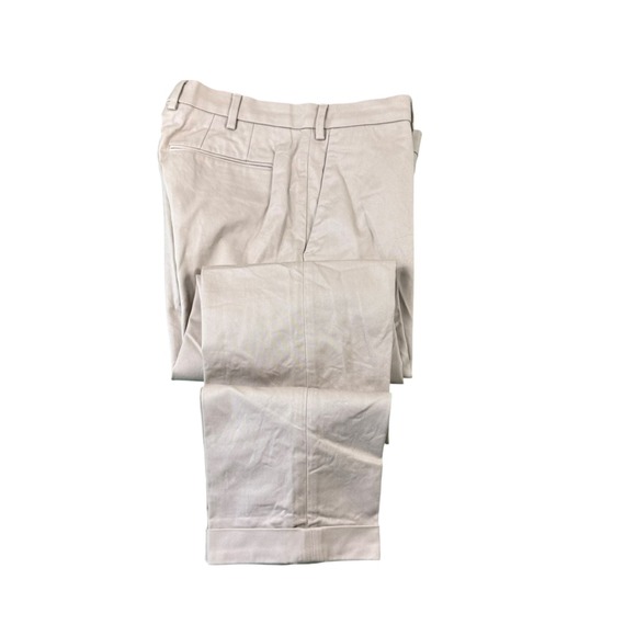 Salee Privee Heavy Brown Cotton Men's Chino Pant Size 34x30